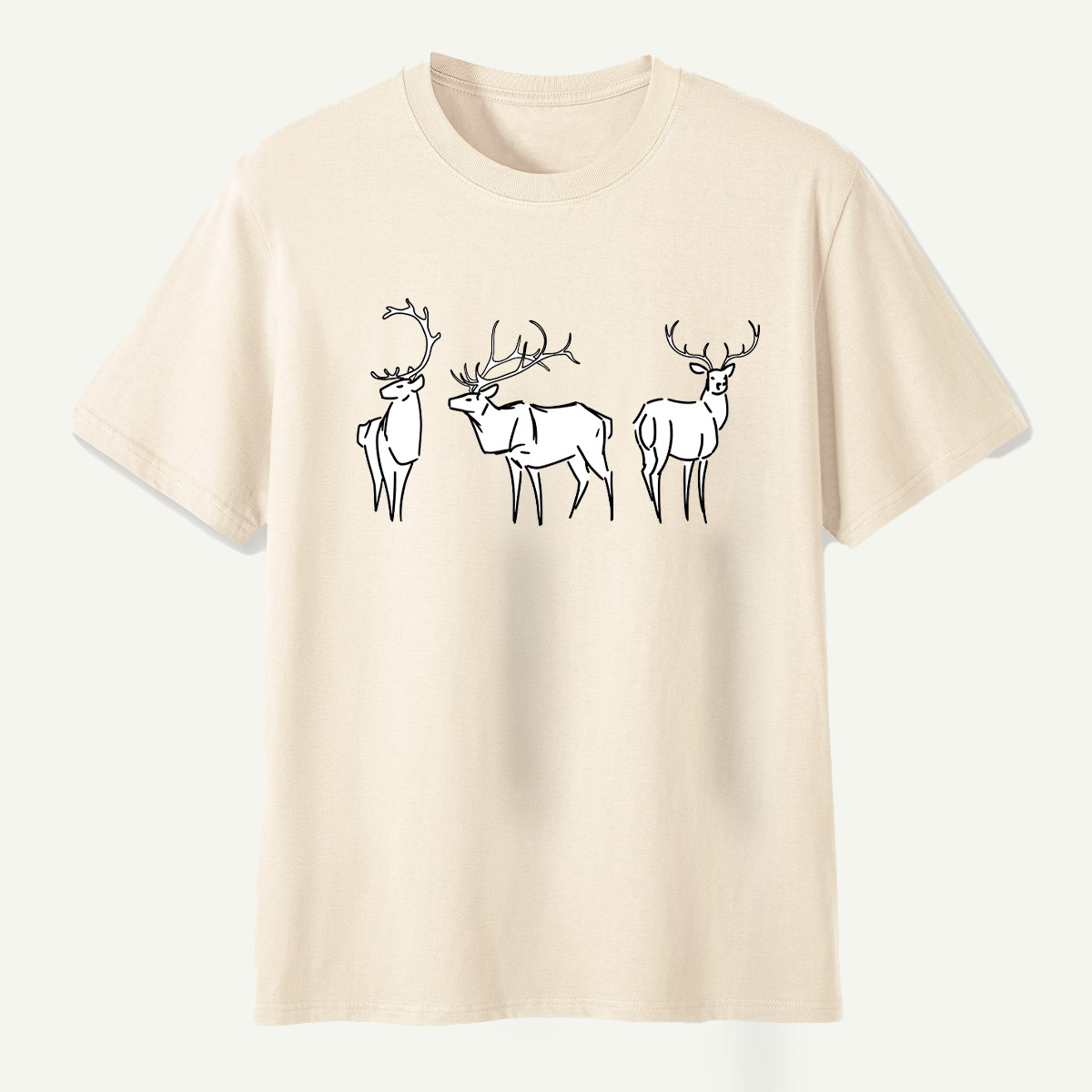 Deer Species Antler Study T-Shirt