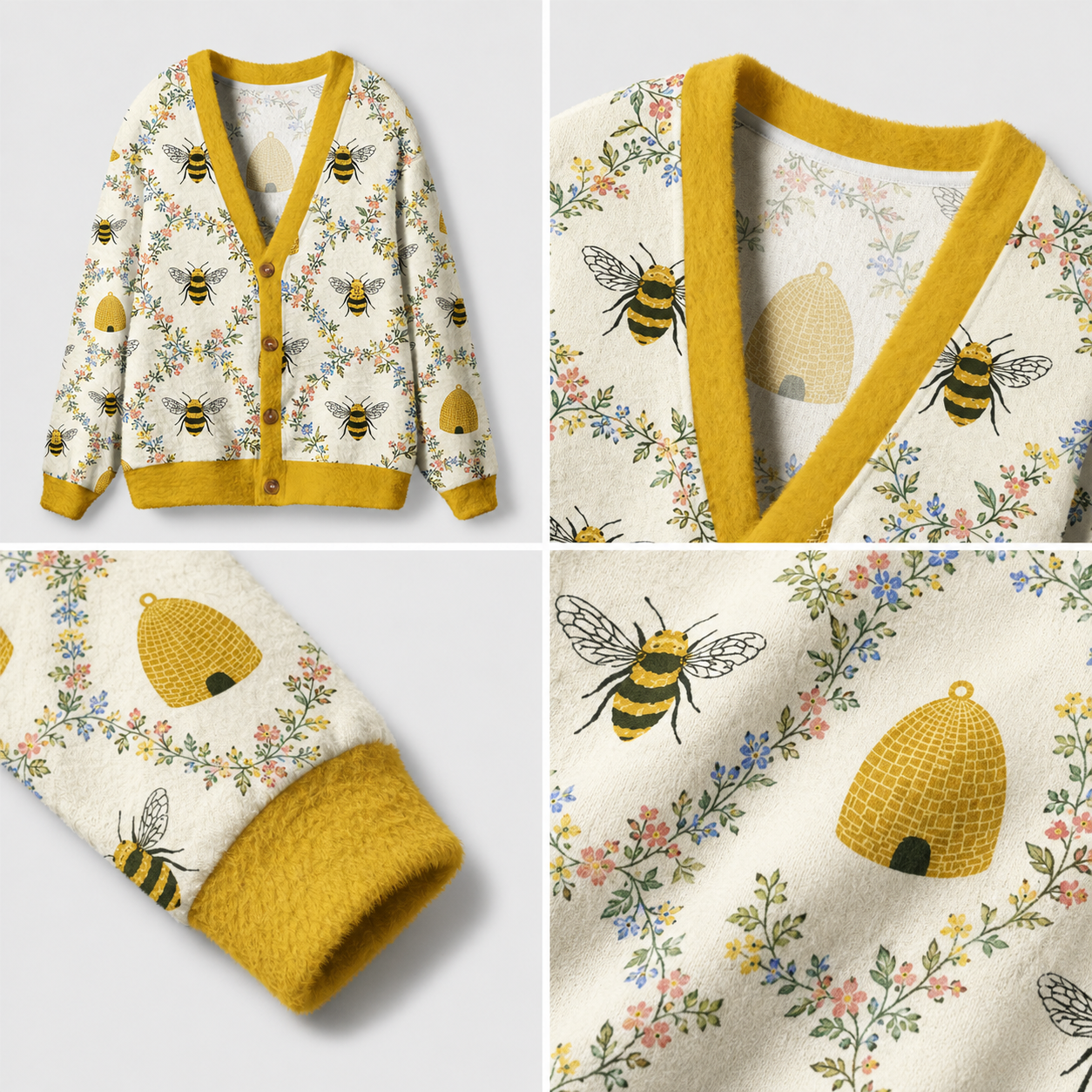 Welcome to the Blooming Hive Ugly Cardigan Sweaters