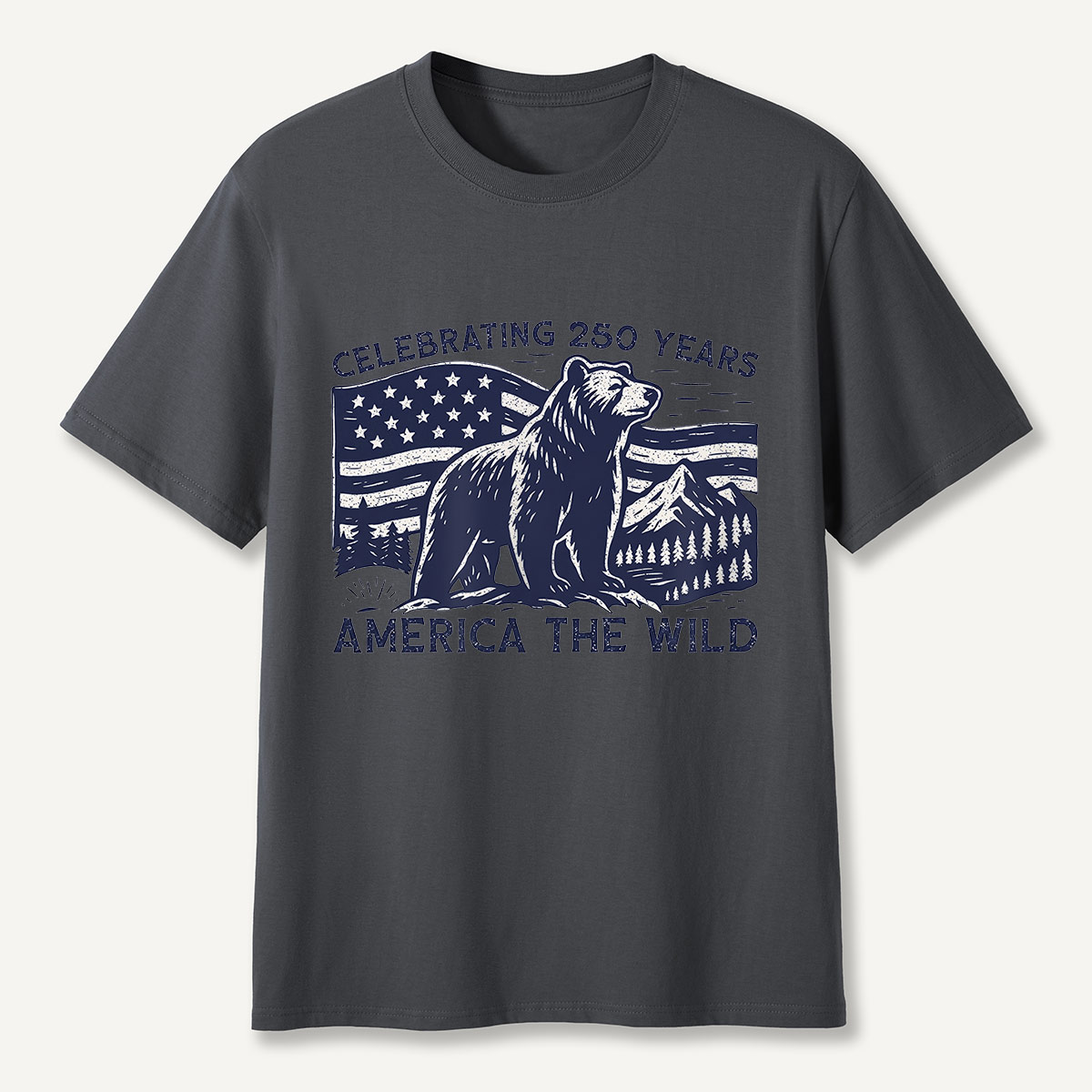 America the Wild 250 Years Bear T-Shirt