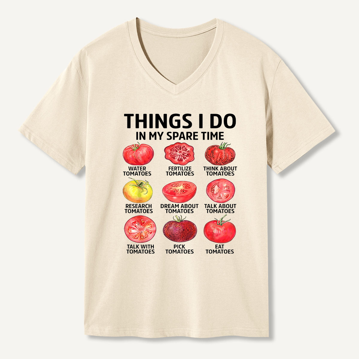 Things I Do In My Spare Time Science Chart V-neck T-Shirt