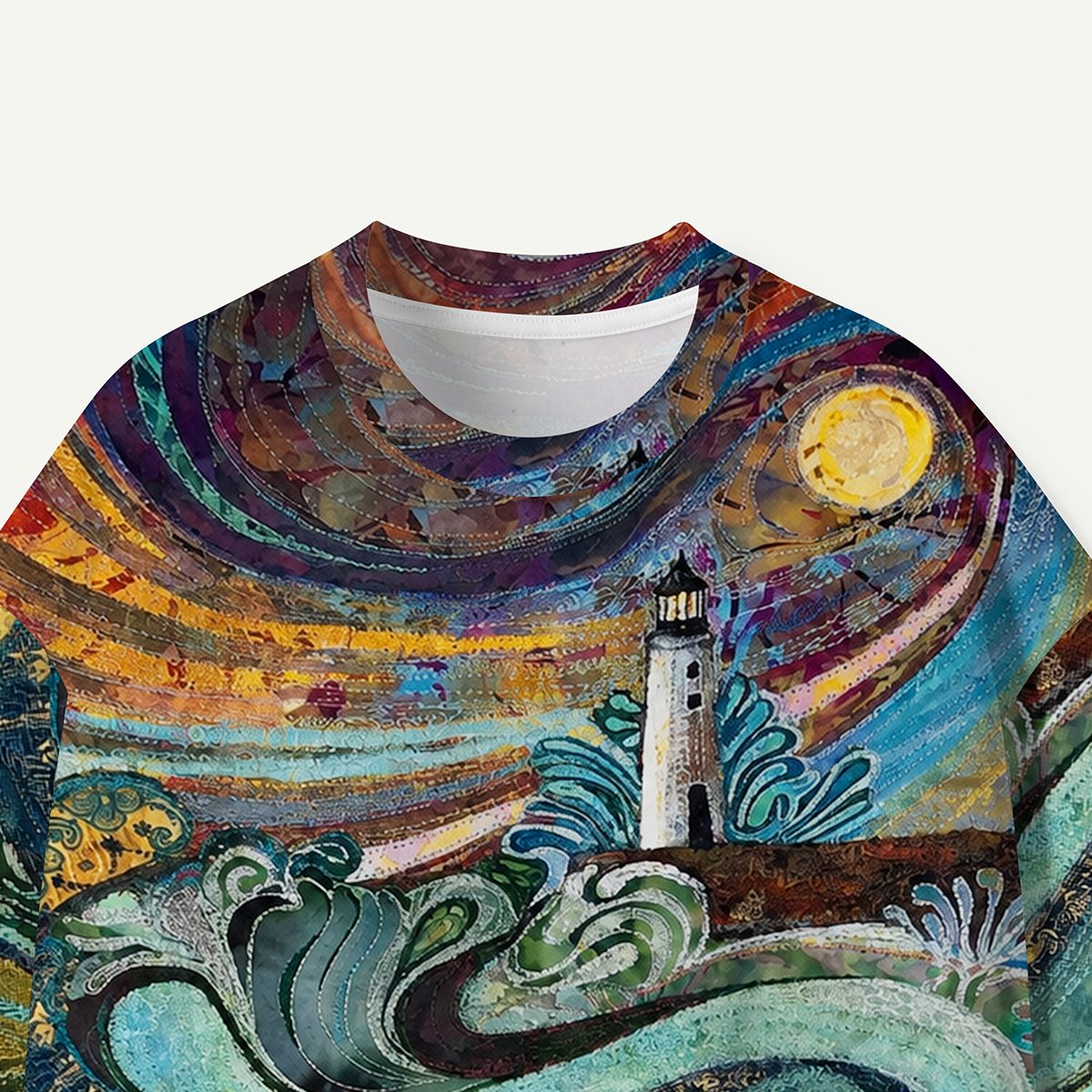 Moonlit Ocean Lighthouse Premium Eco Tee
