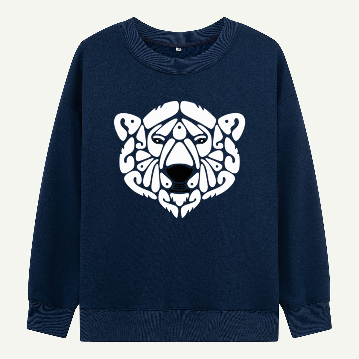 Geometric Polar Bear Nature Guardian Sweatshirts