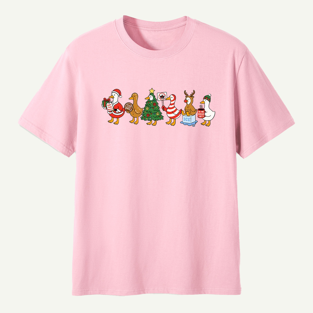 Chaotic Christmas Goose Parade T-Shirt