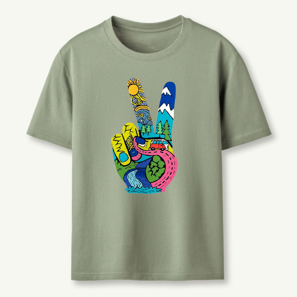 Funky Peace Nature T-Shirt