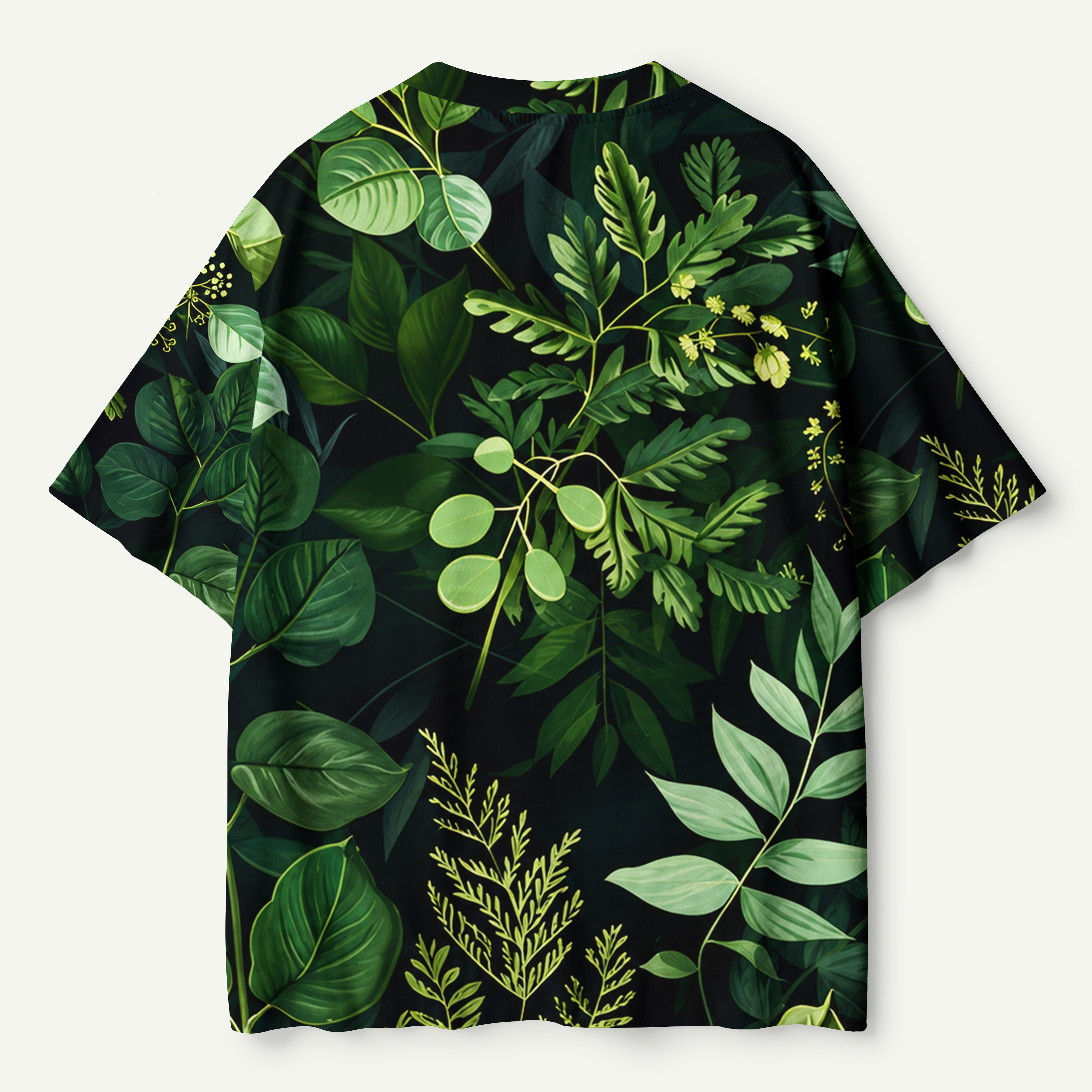Dark Botanical Forest Leaves Premium Eco Tee