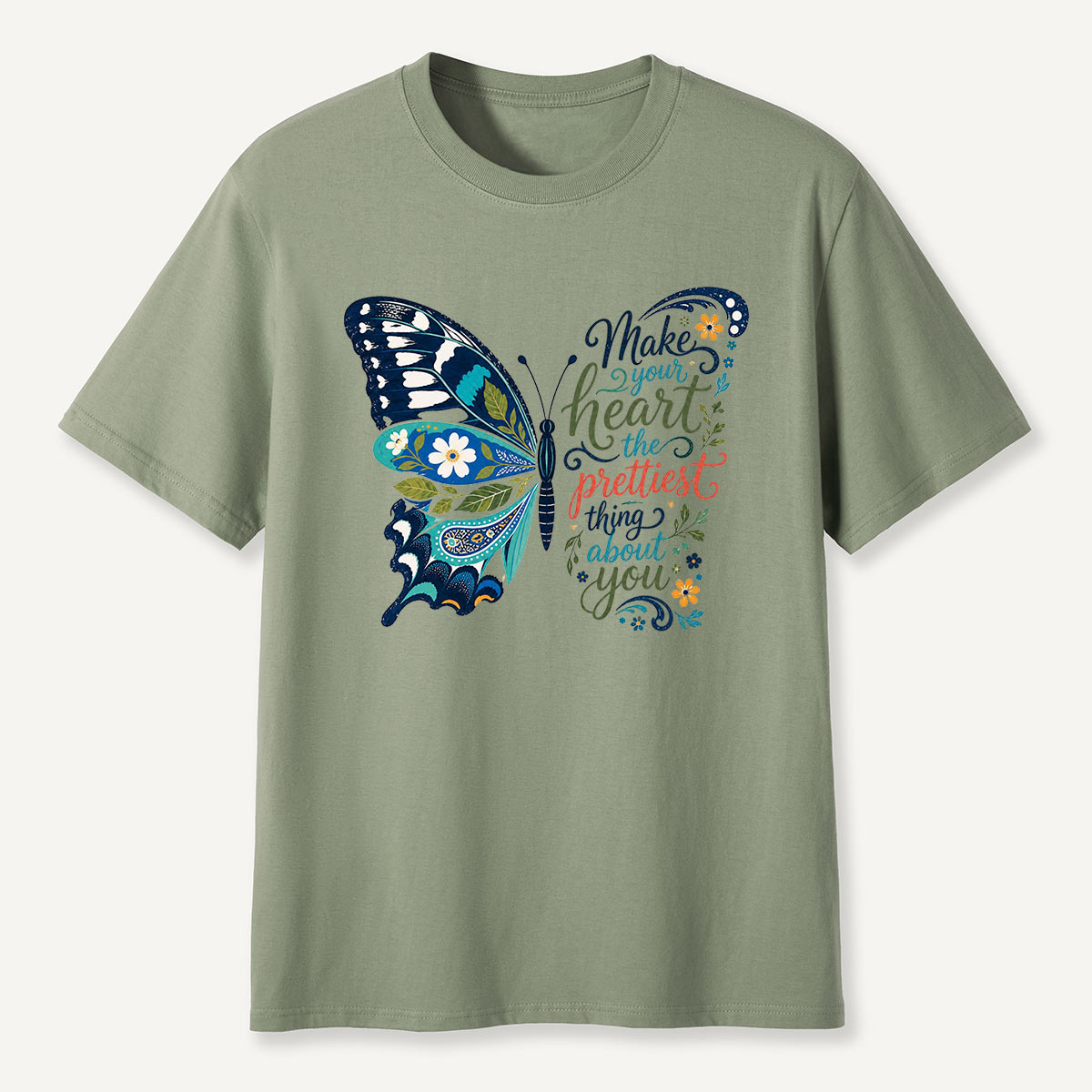 Inspirational Butterfly Nature Quote T-Shirt