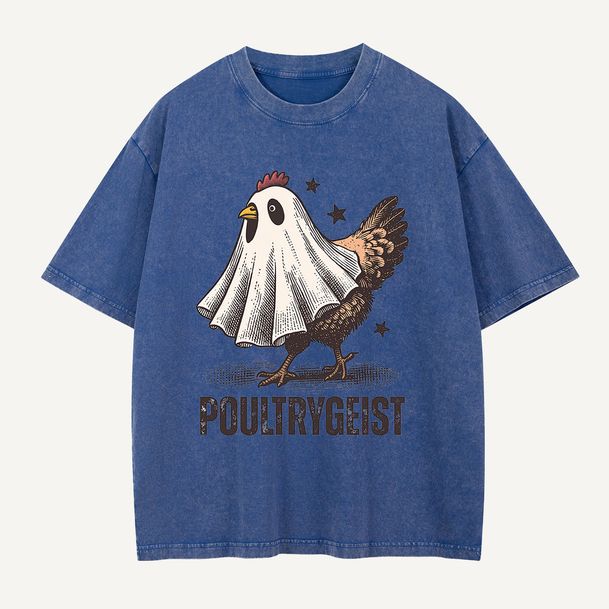 Poultrygeist on the Loose Washed T-Shirt