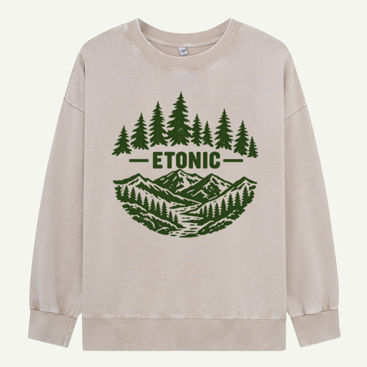 Etonic Mountain Forest Landscape Washed Sweatshirts