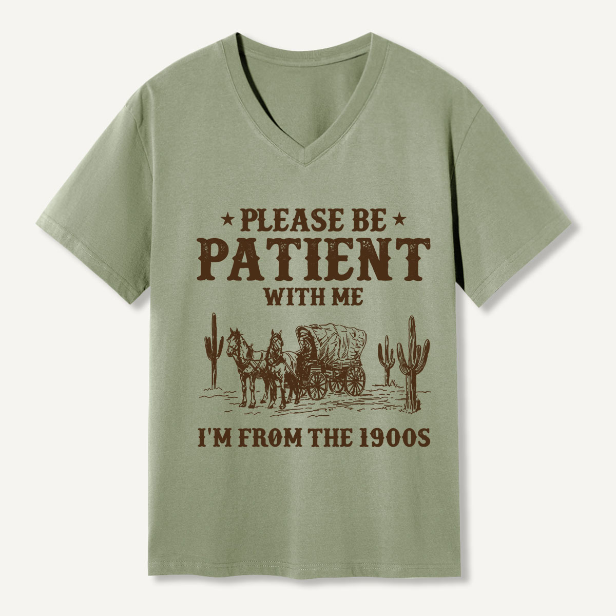 Please Be Patient With Me I'm From the 1900s  V-neck T-Shirt