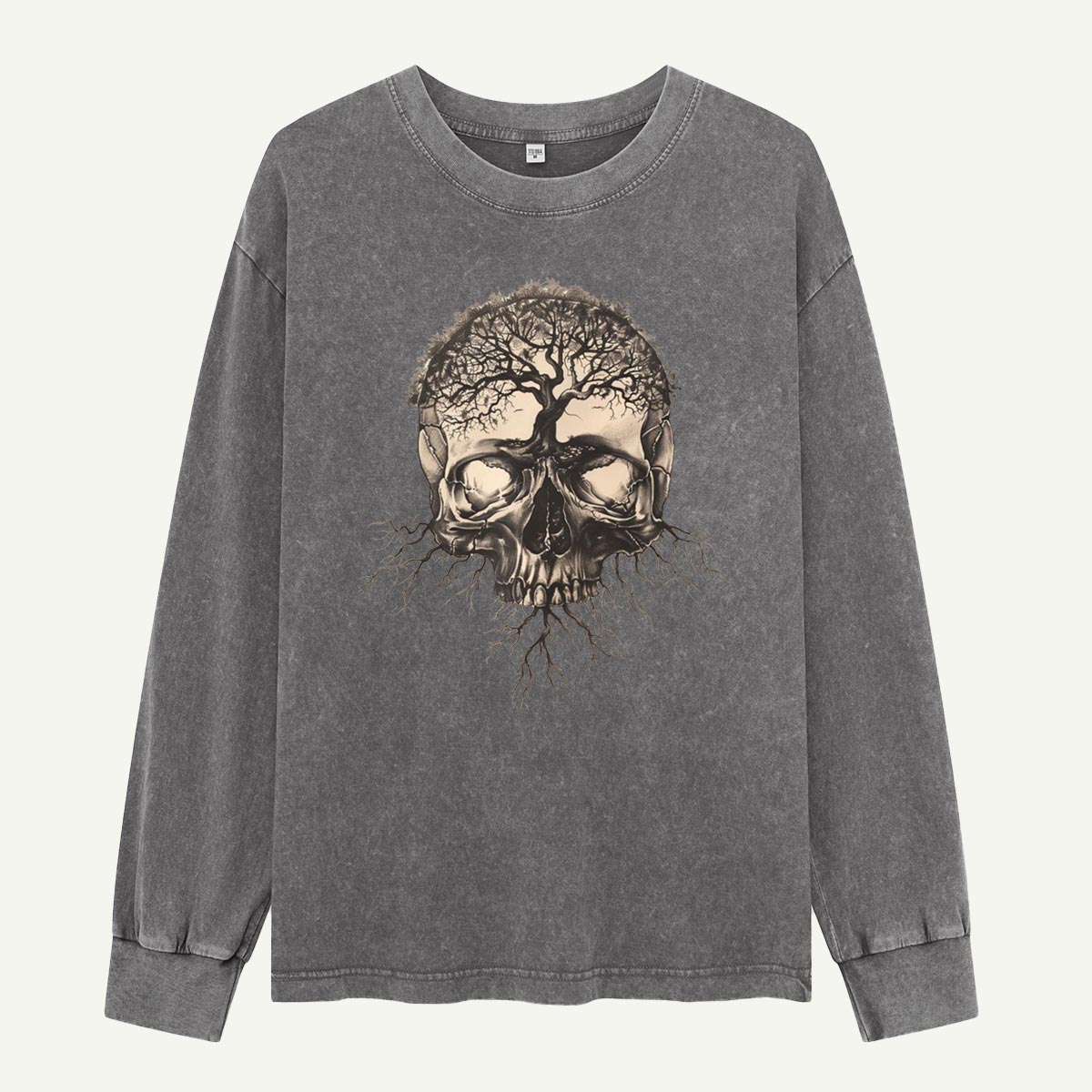 Rooted in the Afterlife Washed Long‑sleeve