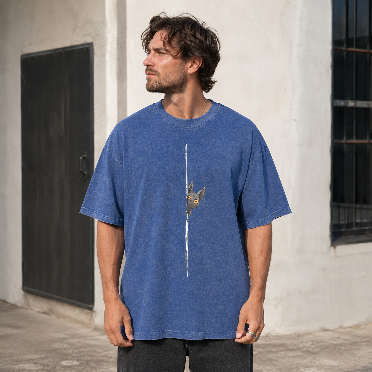 Peekaboo, Little Bat Washed T-Shirt