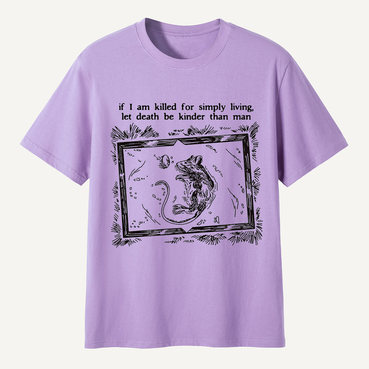 If I Am Killed for Simply Living Quote Possum T-Shirt