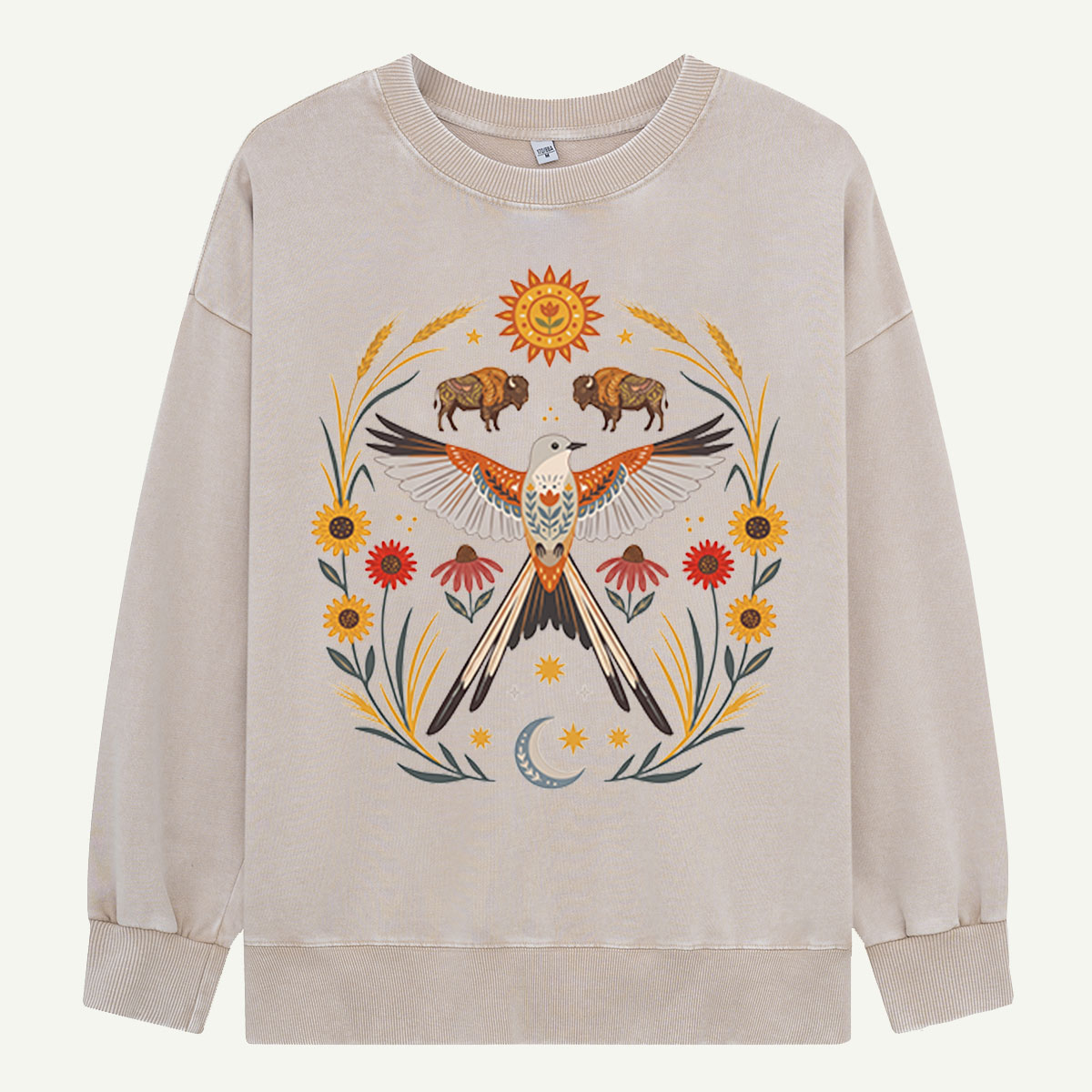 Prairie Wings & Bison Washed Sweatshirts