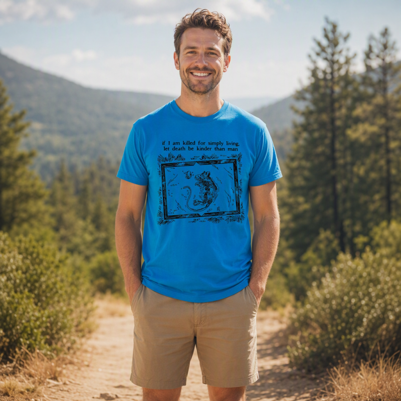If I Am Killed for Simply Living Quote Possum T-Shirt