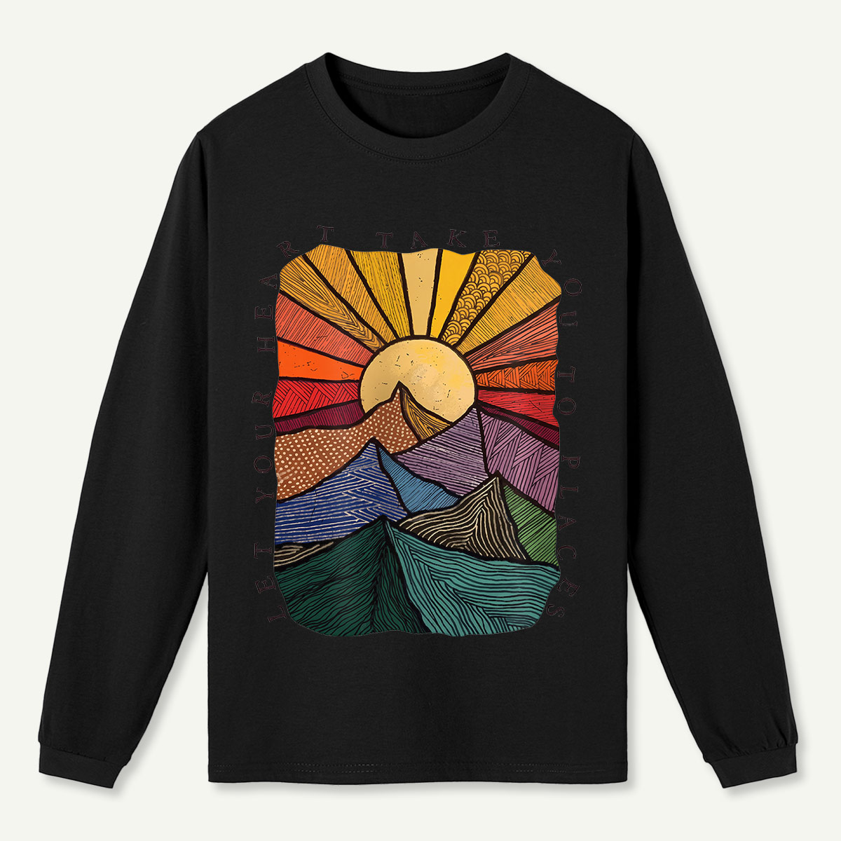 Sunrise Range Graphic Long Sleeve T-Shirt