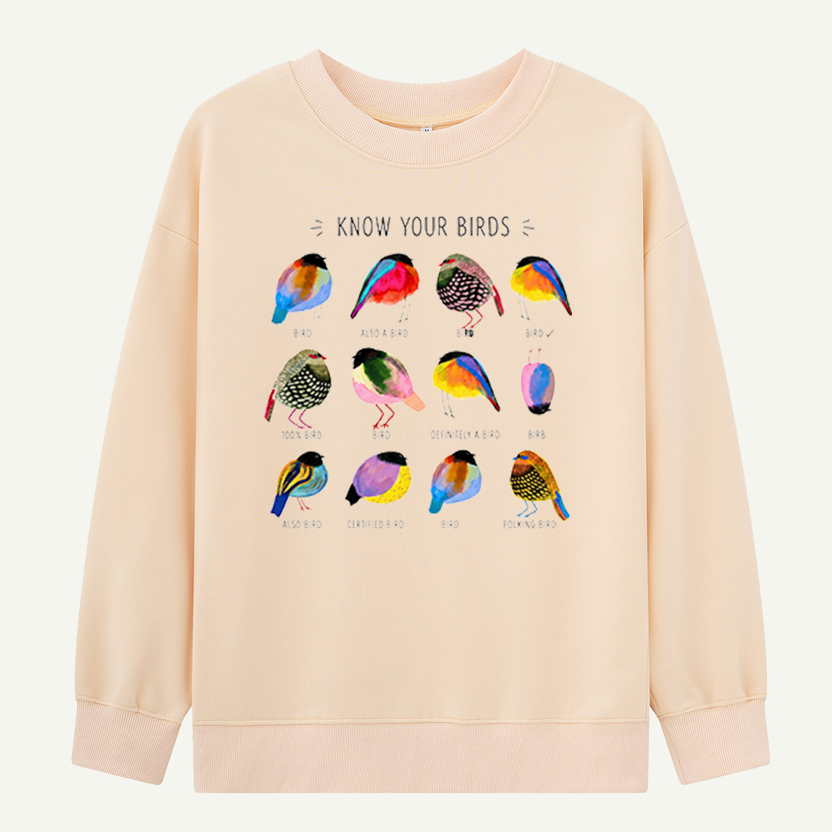 Colorful Bird Guide Sweatshirts