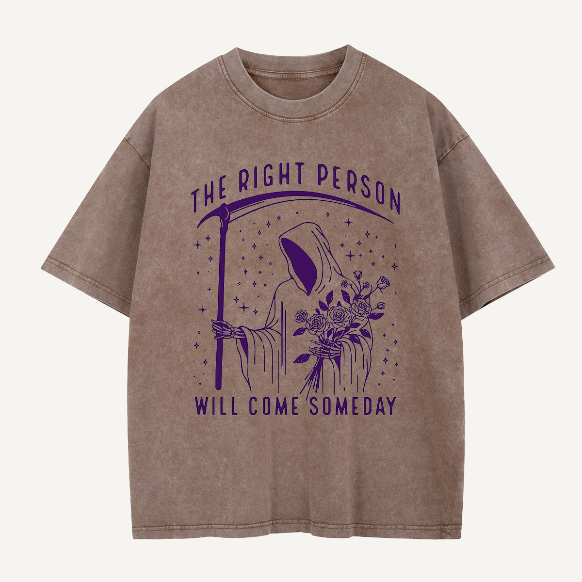The Right Person Will Come Someday Washed T-Shirt