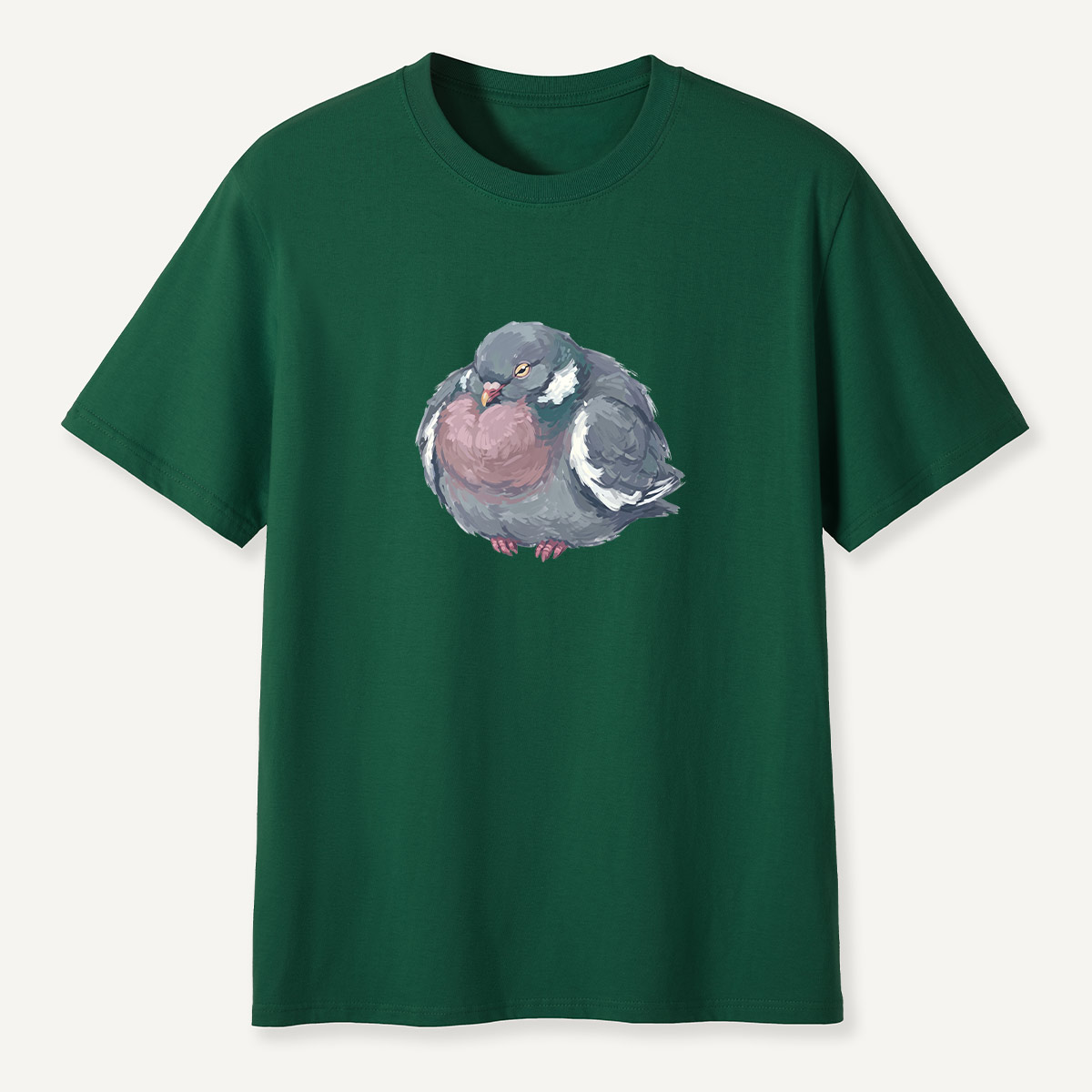 Cozy Pigeon Hand Drawn Bird T-Shirt