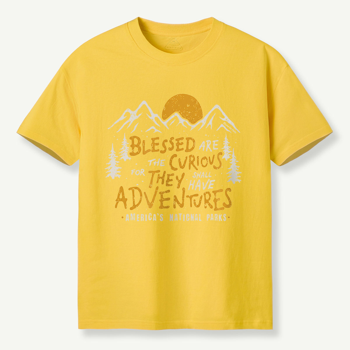 Blessed Are the Curious Adventure Mountains T-Shirt
