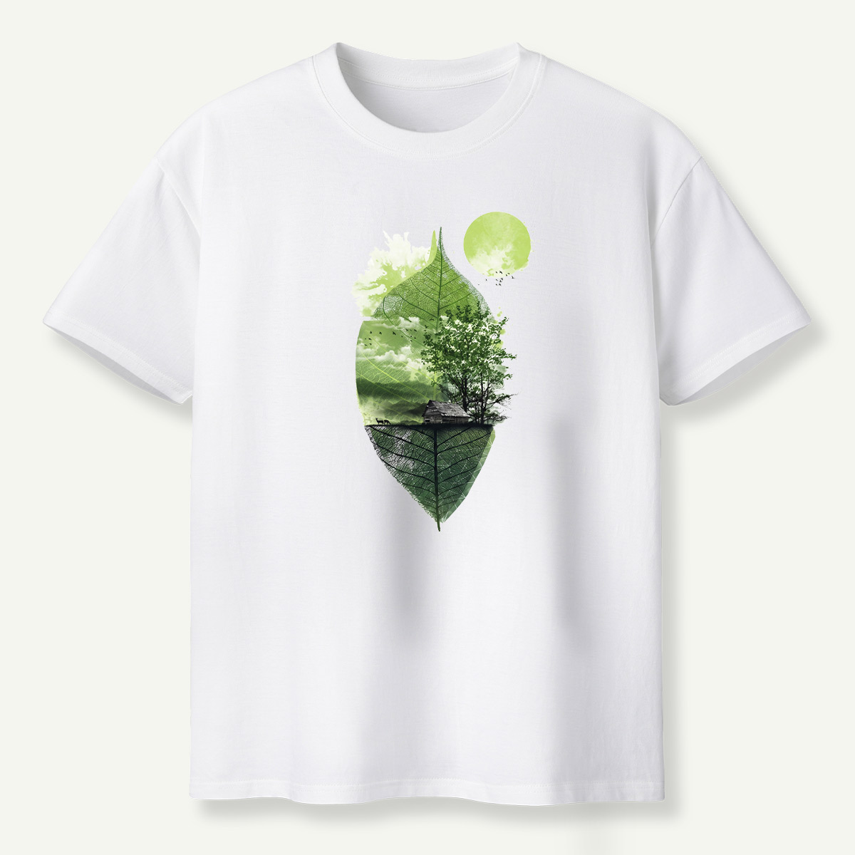 Forest Inside A Leaf Landscape T-Shirt