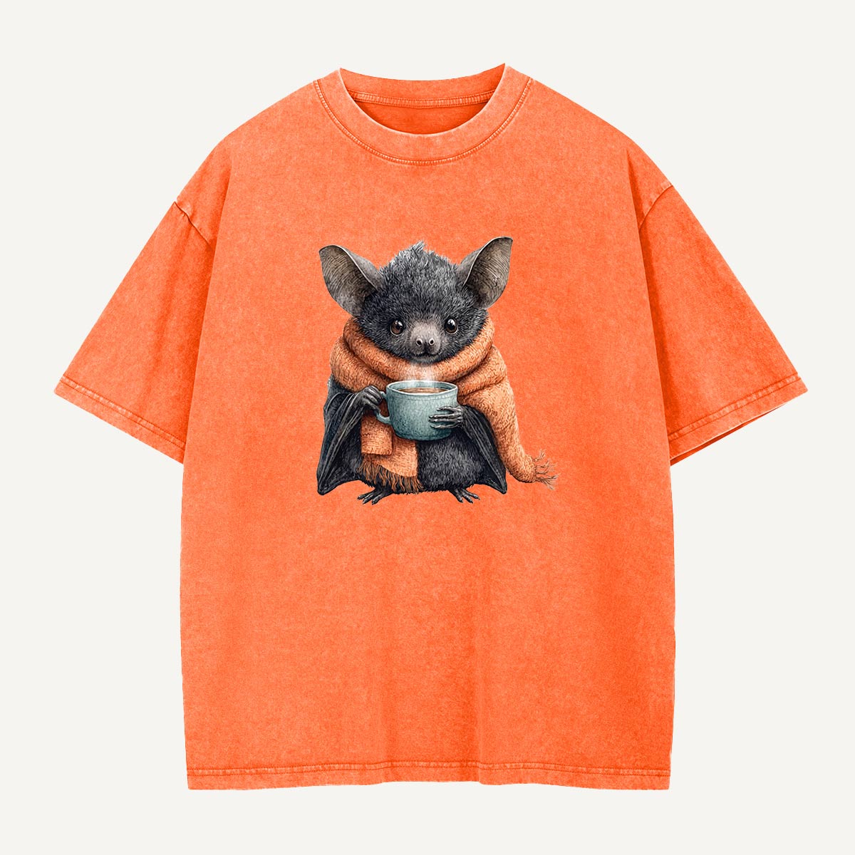 Coffee Before Cave Time Washed T-Shirt