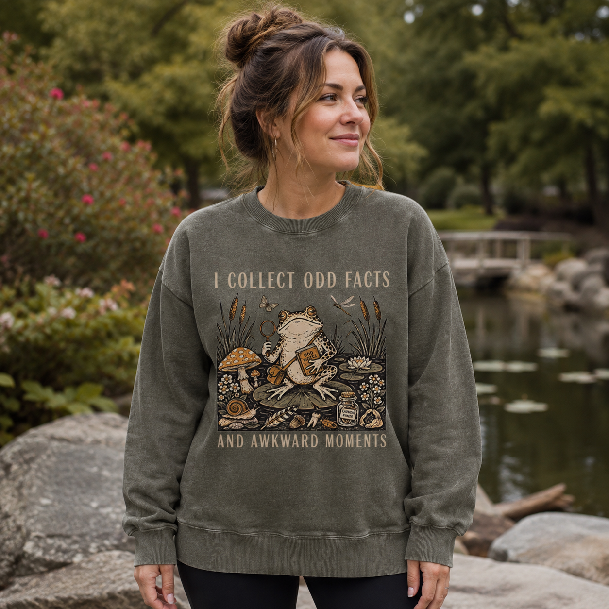 Odd Facts & Frog Investigations Washed Sweatshirts