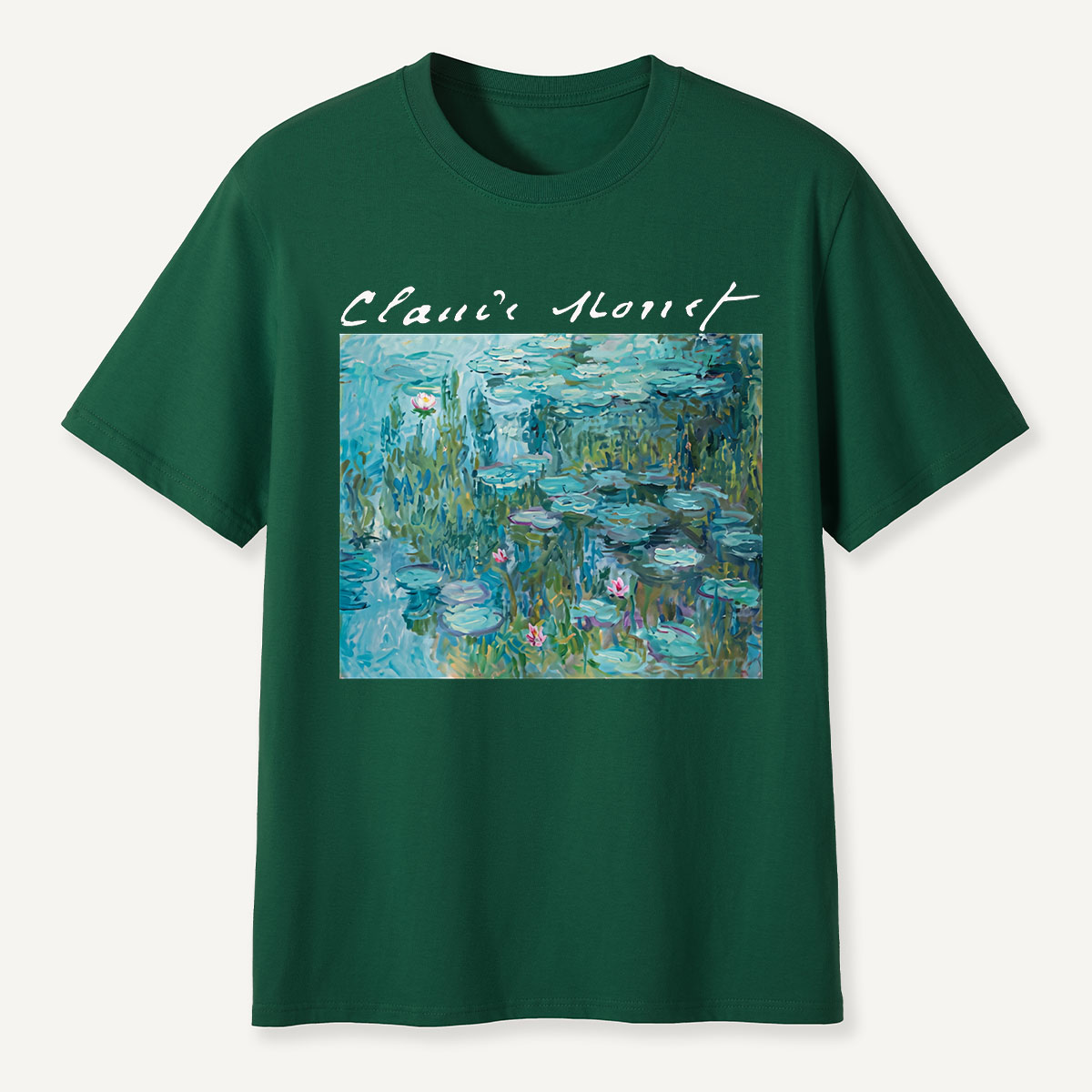 Claude Monet Water Lilies Pond Art T-Shirt
