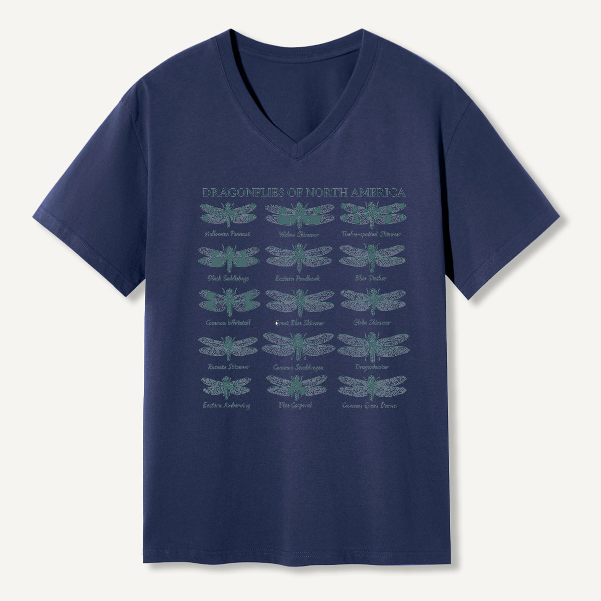 Dragonflies Of North America Field Guide V-neck T-Shirt
