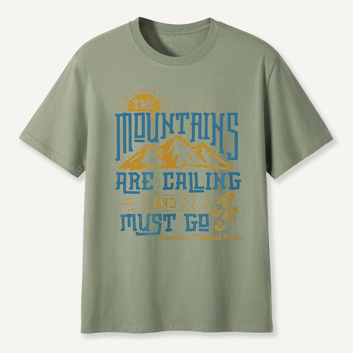 Mountains Are Calling I Must Go Quote  T-Shirt