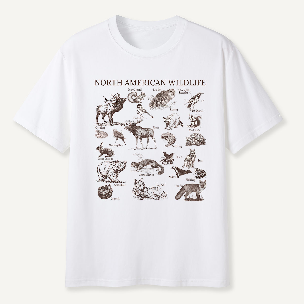 North American Wildlife Vintage T-Shirt