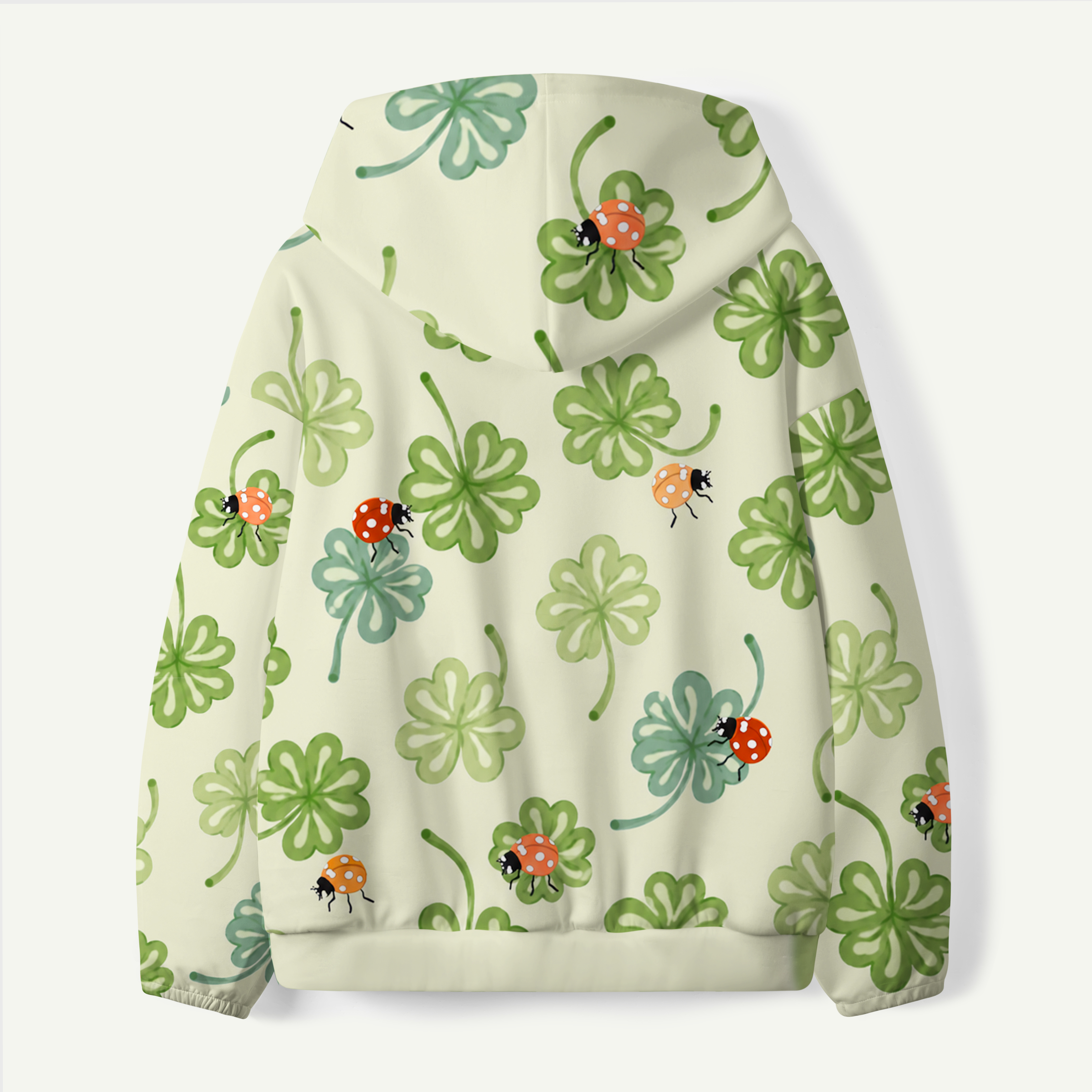 Clover Garden Botanical Pattern Kids All-over Printed Hoodie