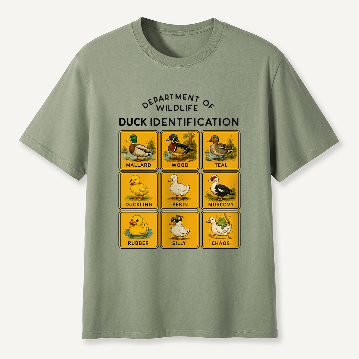 Department of Wildlife Duck Identification T-Shirt