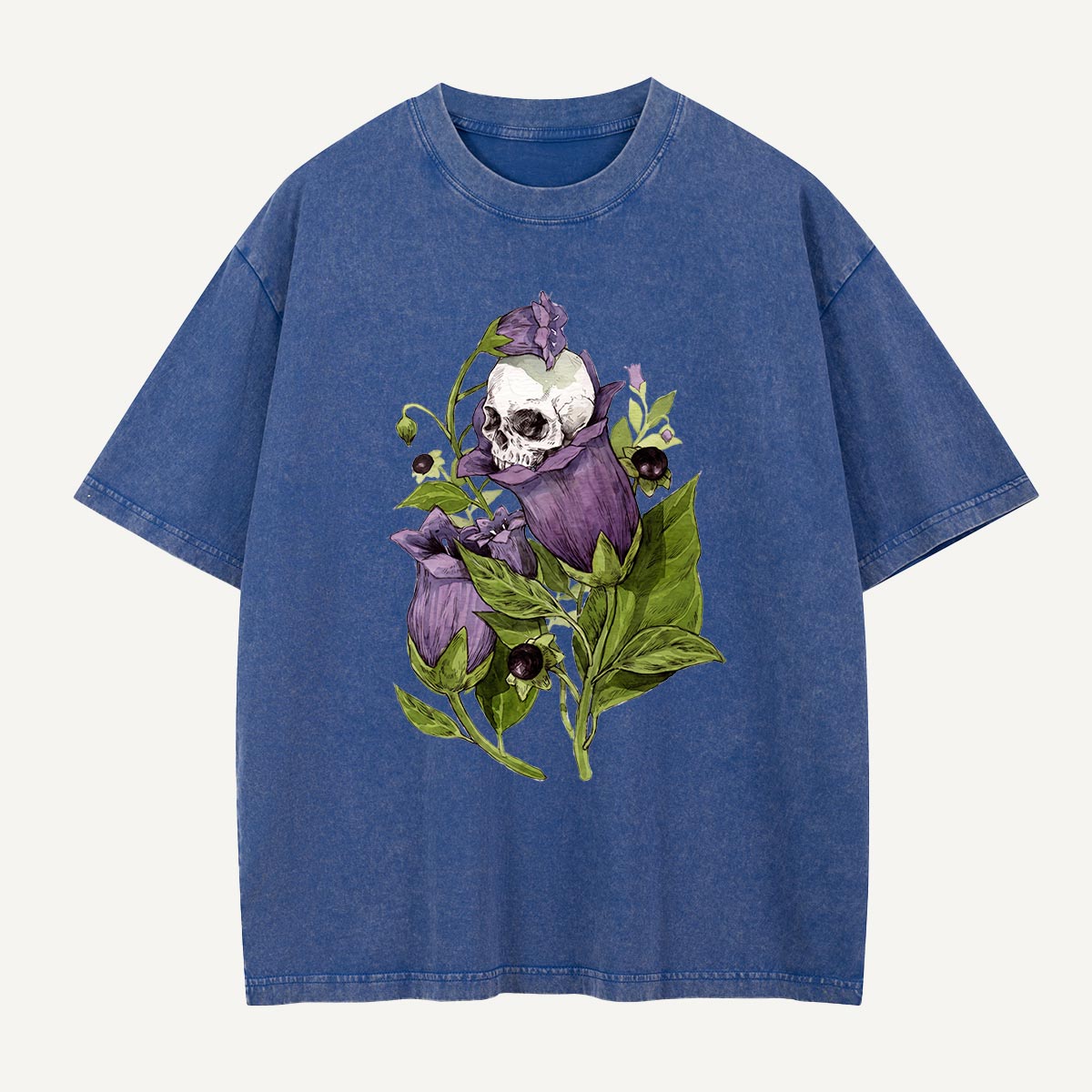 Skull in the Belladonna Washed T-Shirt