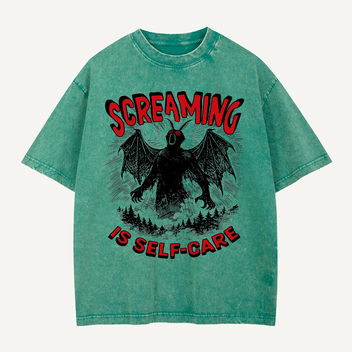Screaming Is Self-Care Washed T-Shirt