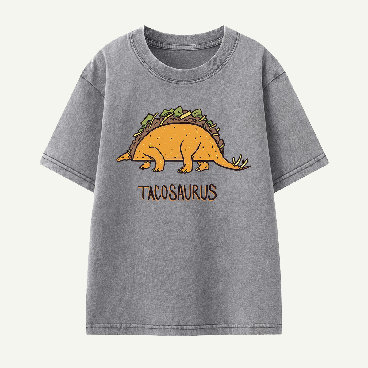Tacosaurus Dino Taco Kids Washed T-Shirt