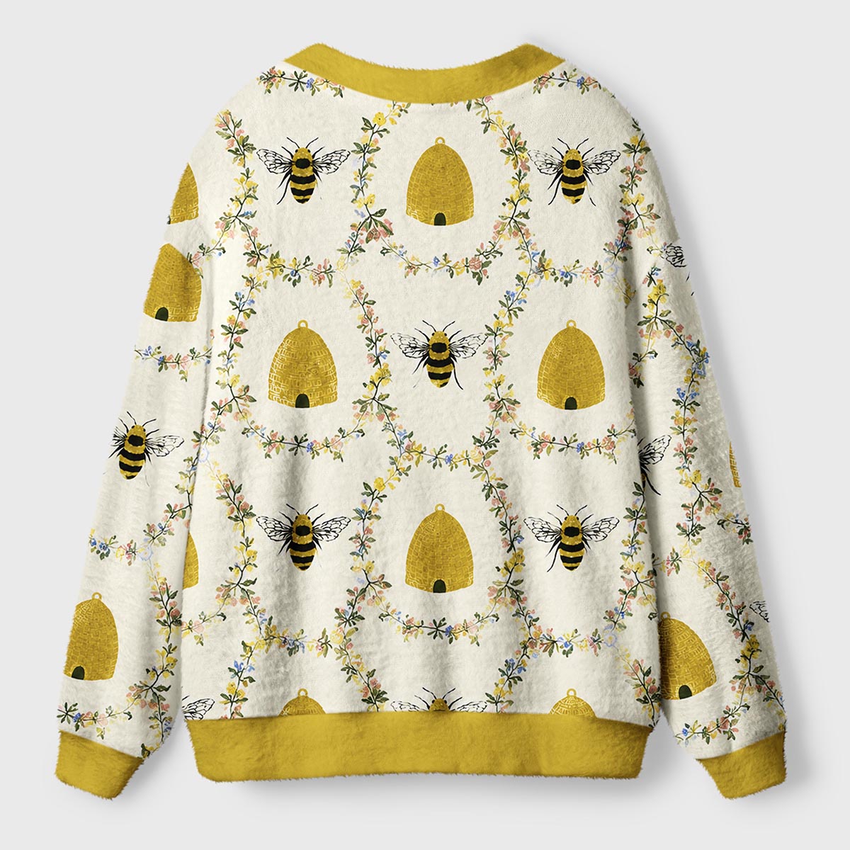 Bee Botanical Garden Ugly Cardigan Sweaters