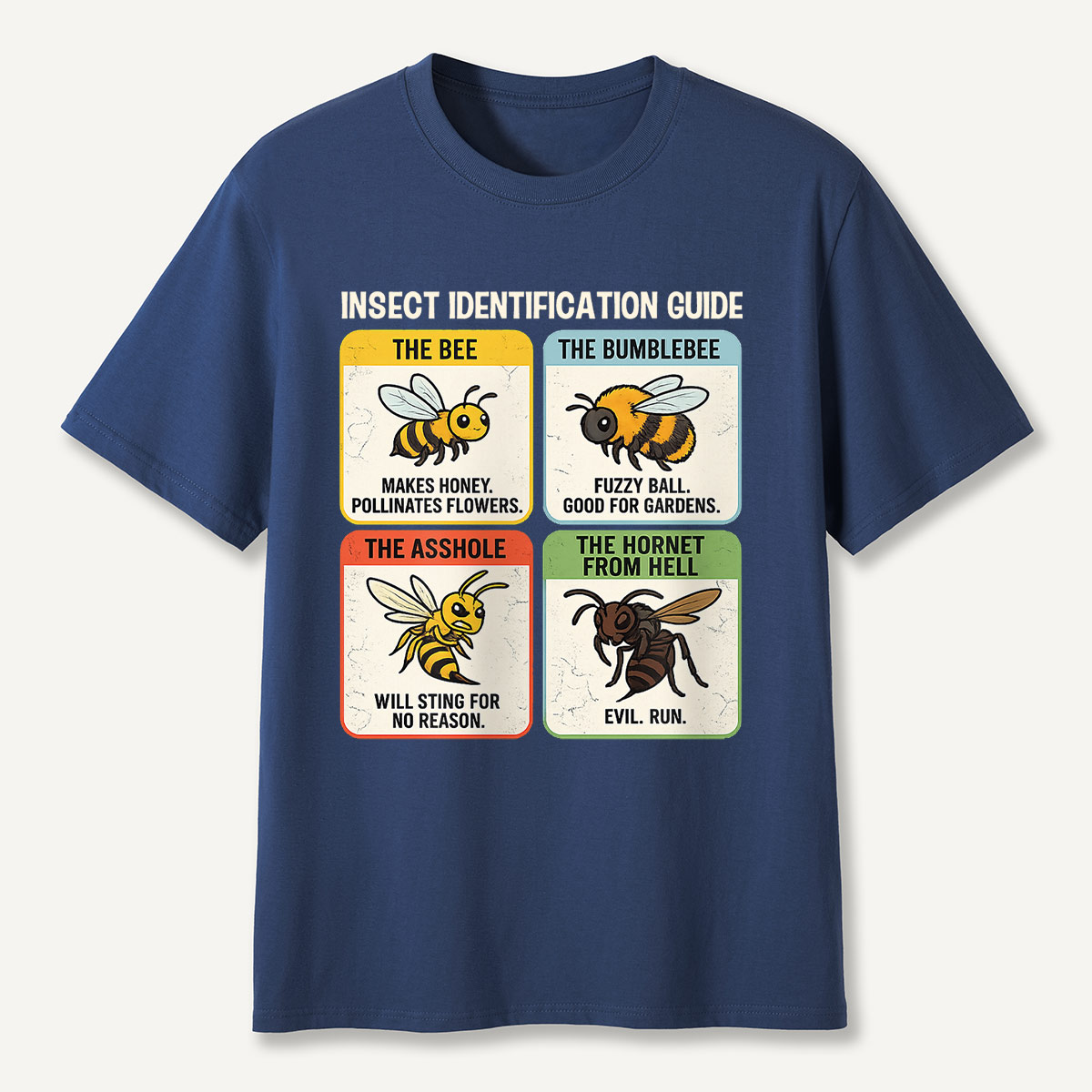 Funny Insect Identification Guide T-Shirt