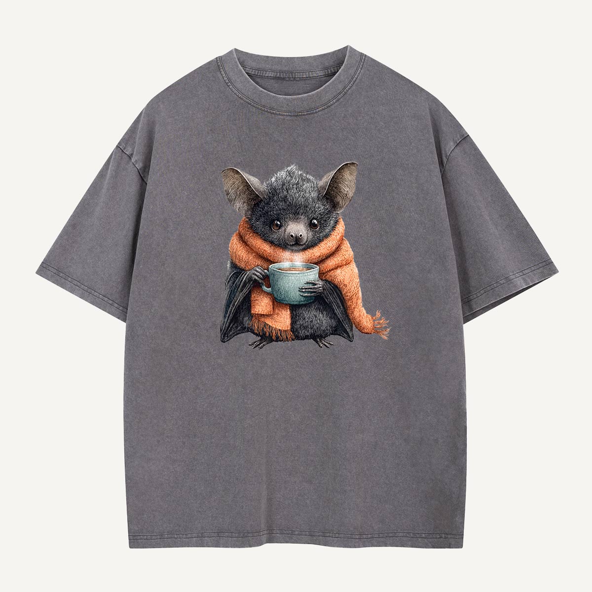Coffee Before Cave Time Washed T-Shirt