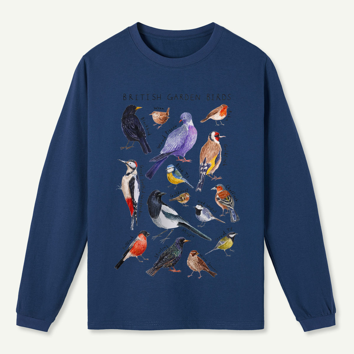 Botanical Garden Birds Wildlife Birdwatching Long Sleeve T-Shirt