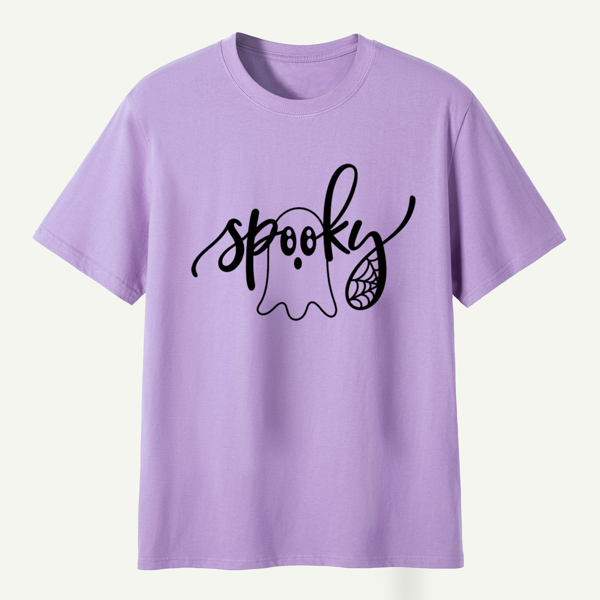 Spooky Ghost Lettering T-Shirt