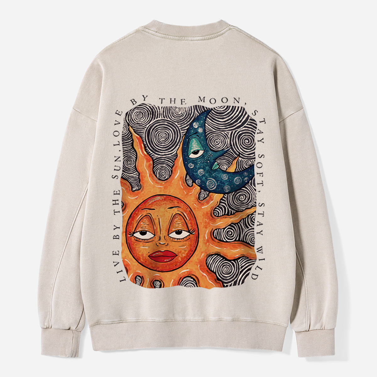Live by the Sun, Love by the Moon Washed Sweatshirts