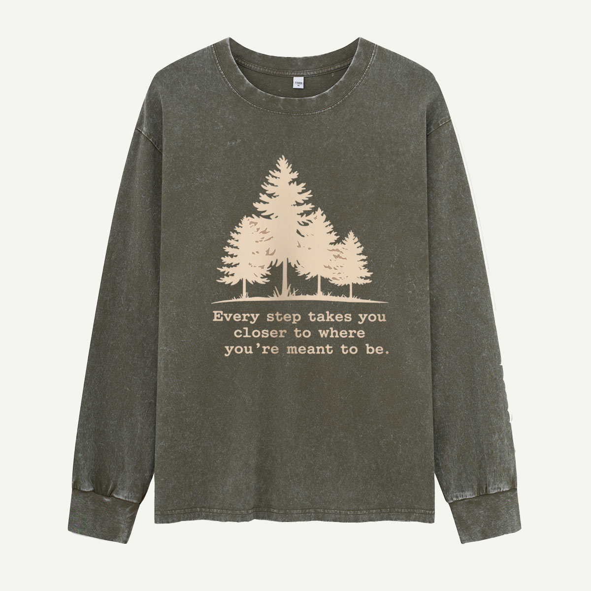 Every Step Leads You Home Washed Long Sleeves