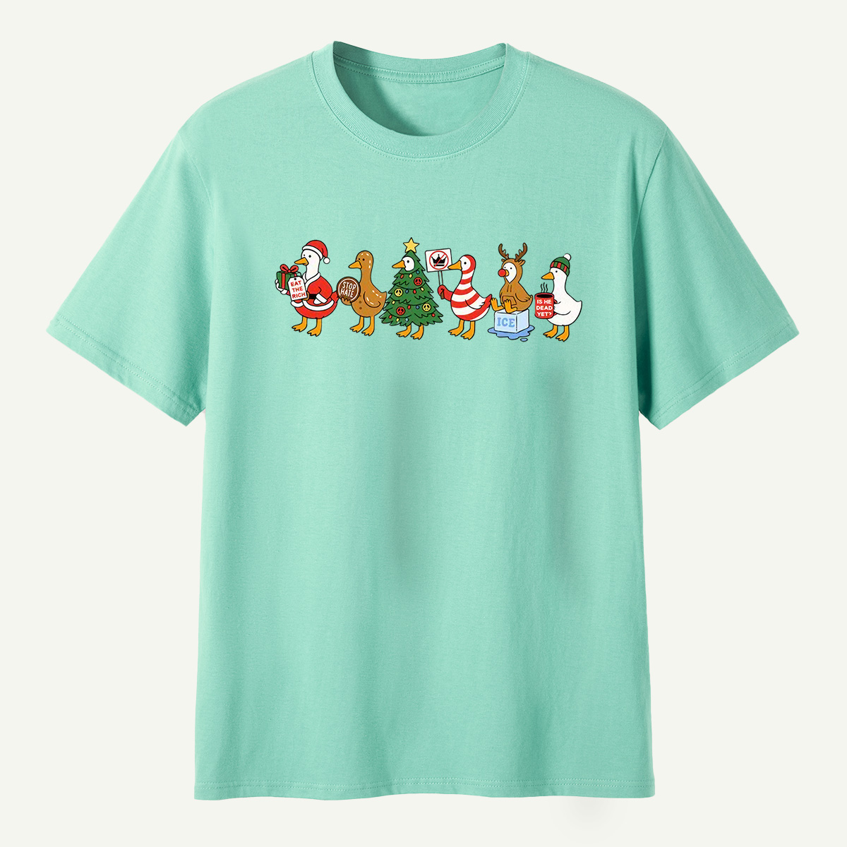 Chaotic Christmas Goose Parade T-Shirt