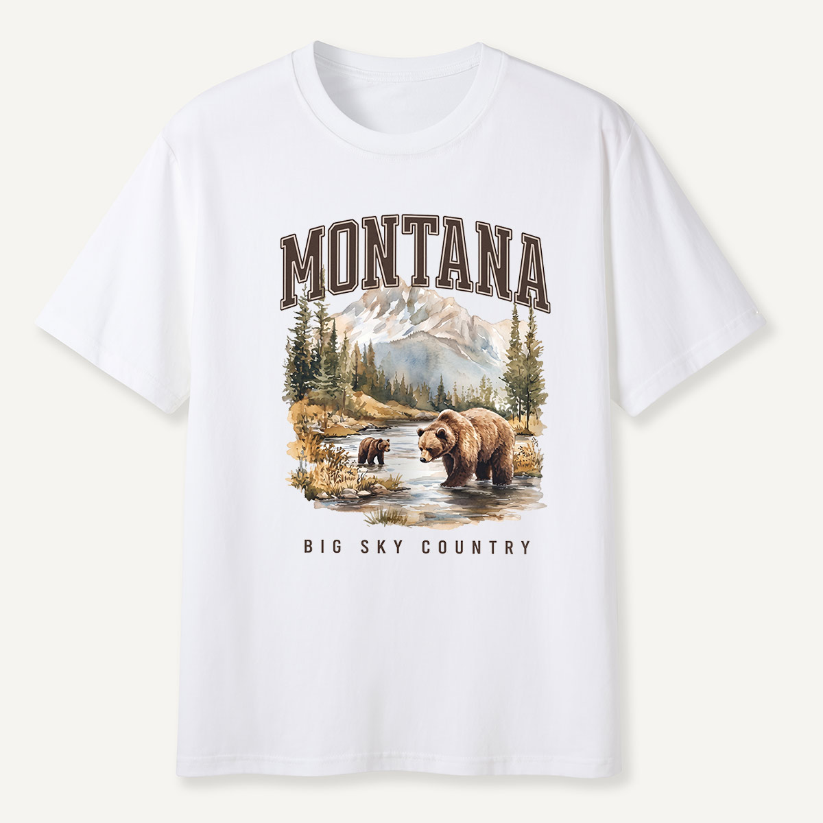 Montana Big Sky Country Grizzly River T-Shirt