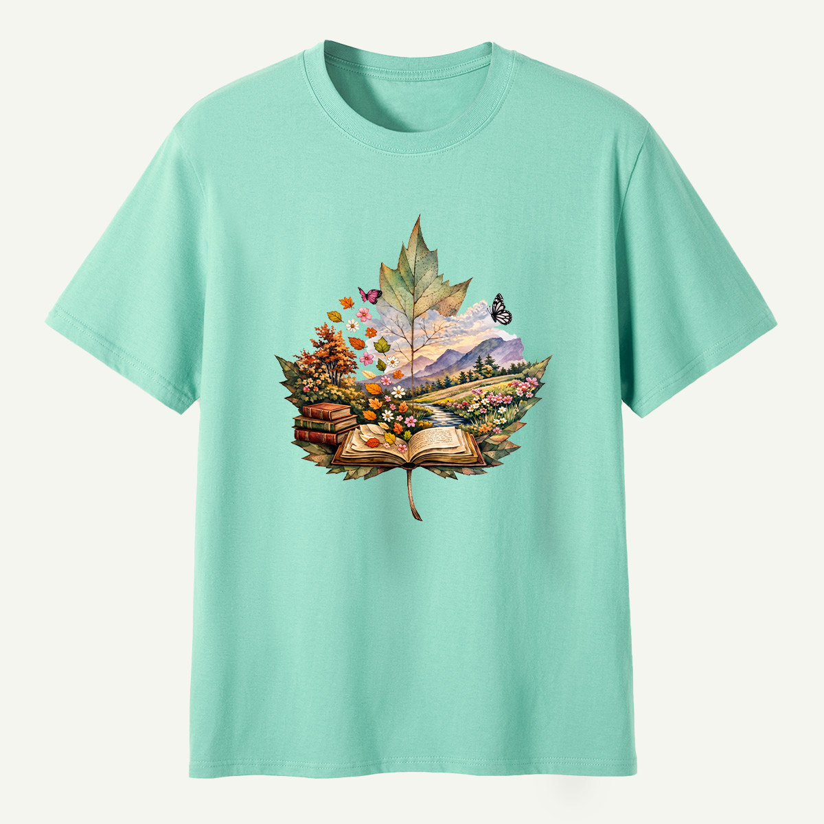 Autumn Leaf Forestscape T-Shirt