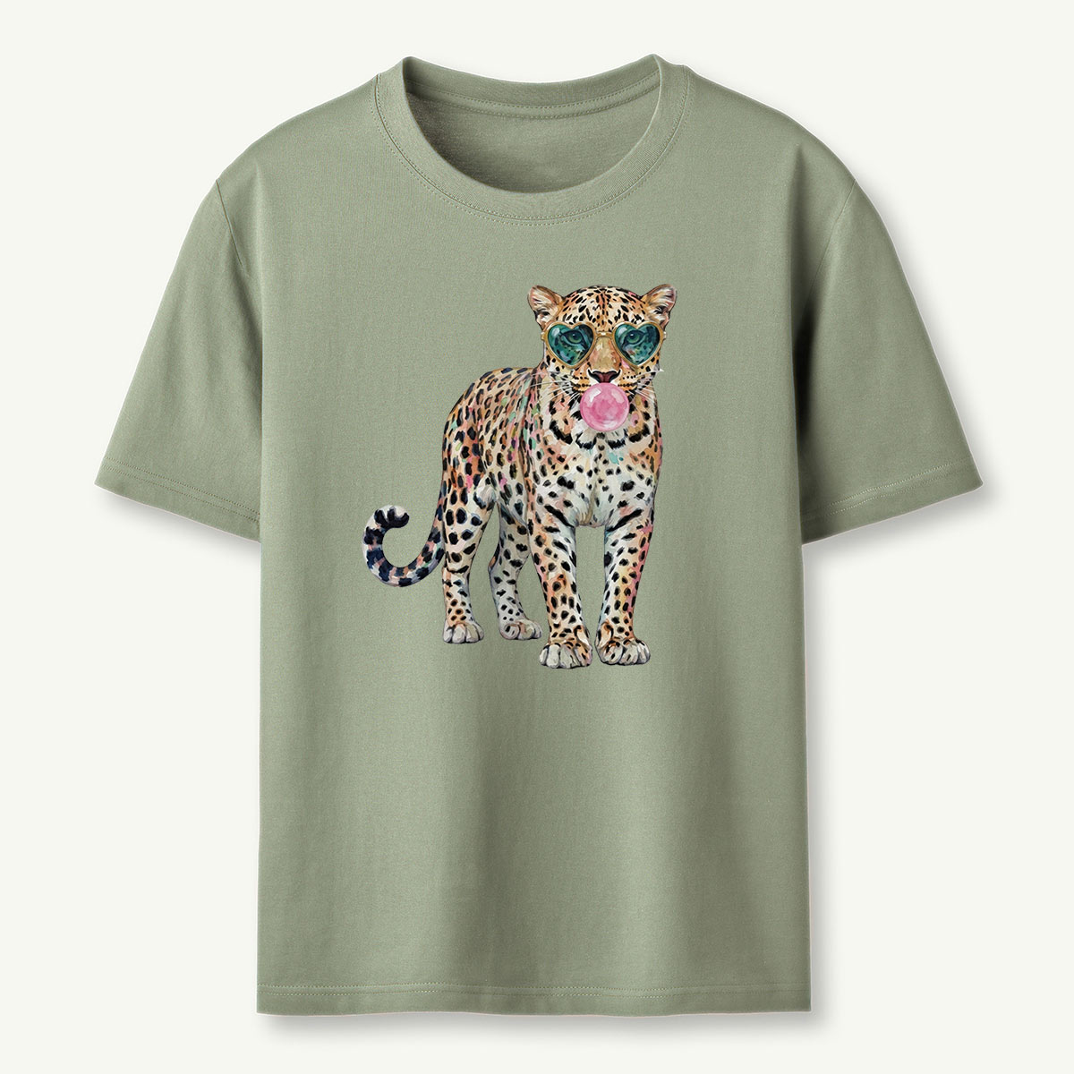 Leopard Bubblegum Sunglasses T‑Shirt