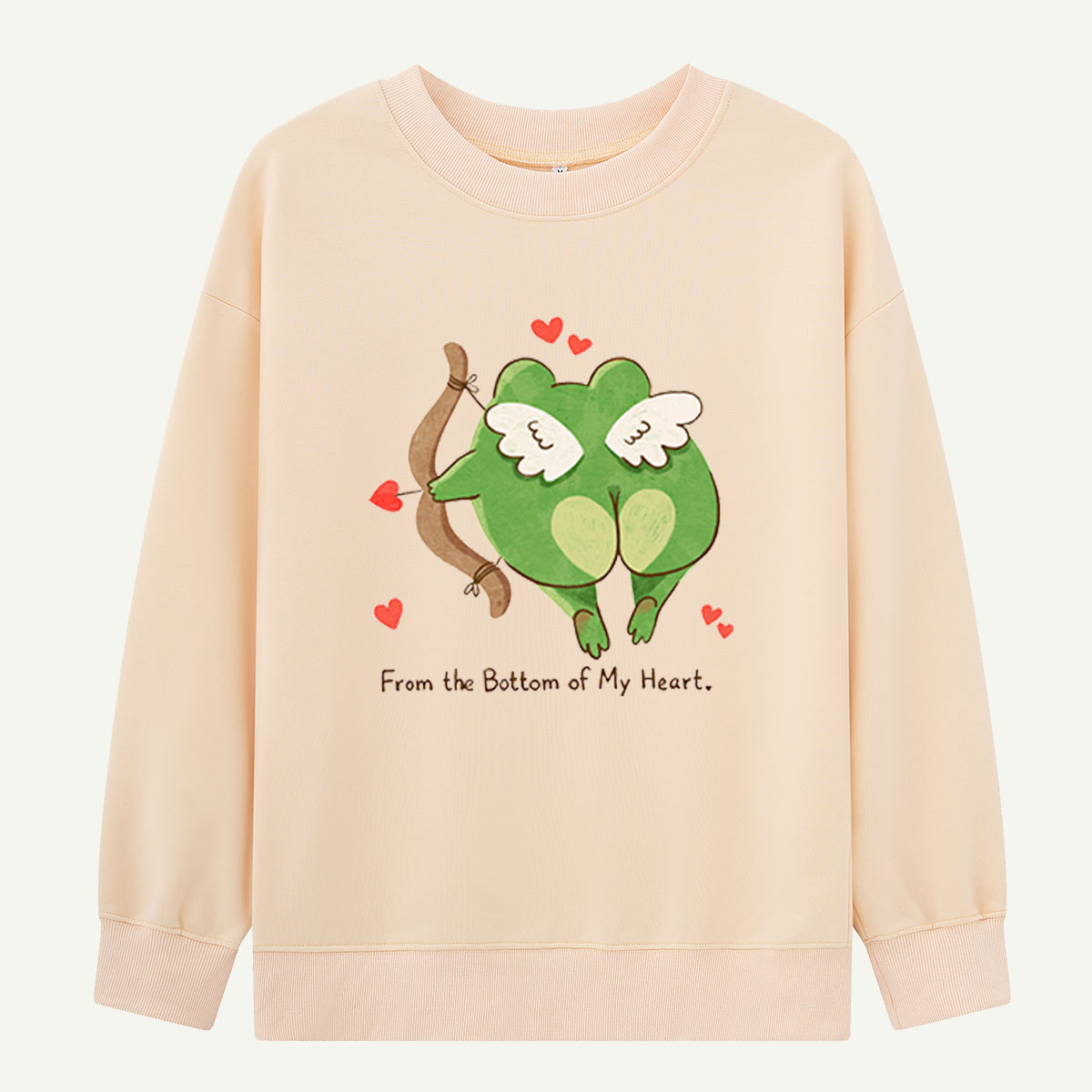 From the Bottom of My Heart Frog Sweatshirts
