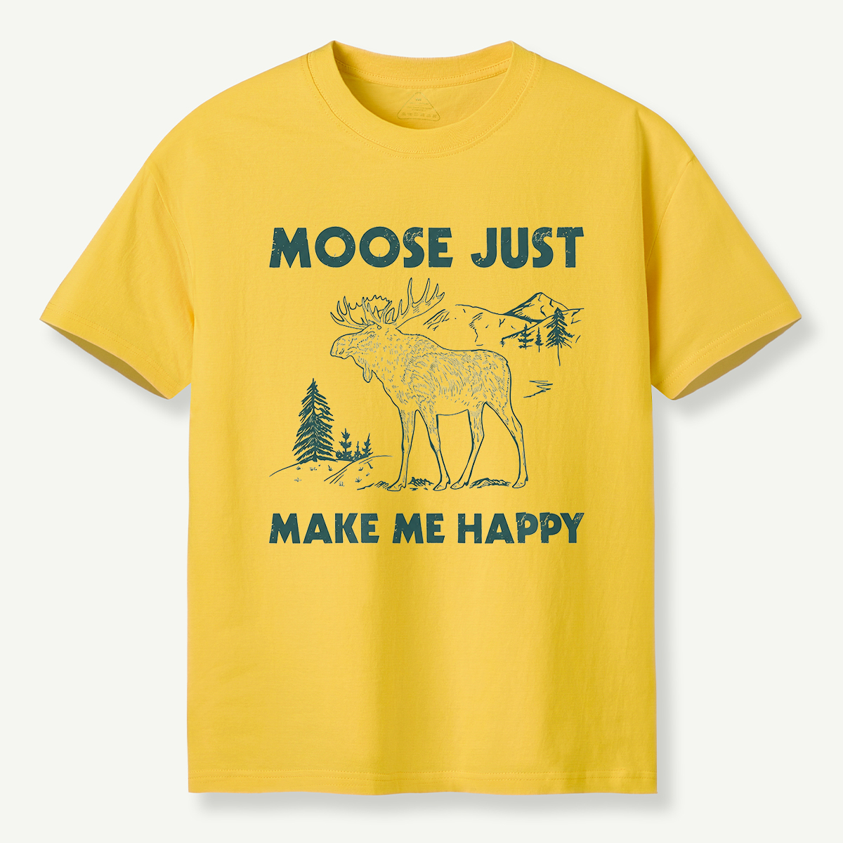 Moose Just Make Me Happy Funny Wildlife T-Shirt