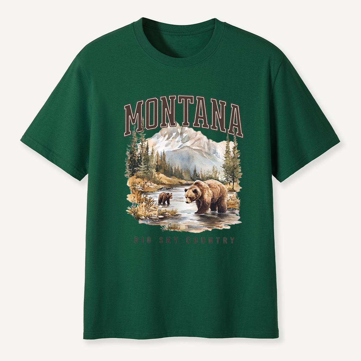 Montana Big Sky Country Grizzly River T-Shirt