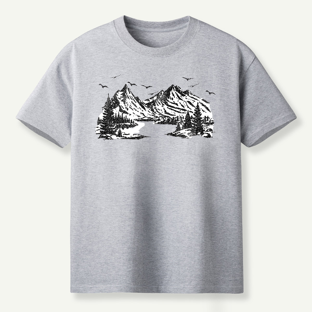 Mountain Valley Wilderness Sketch T-Shirt
